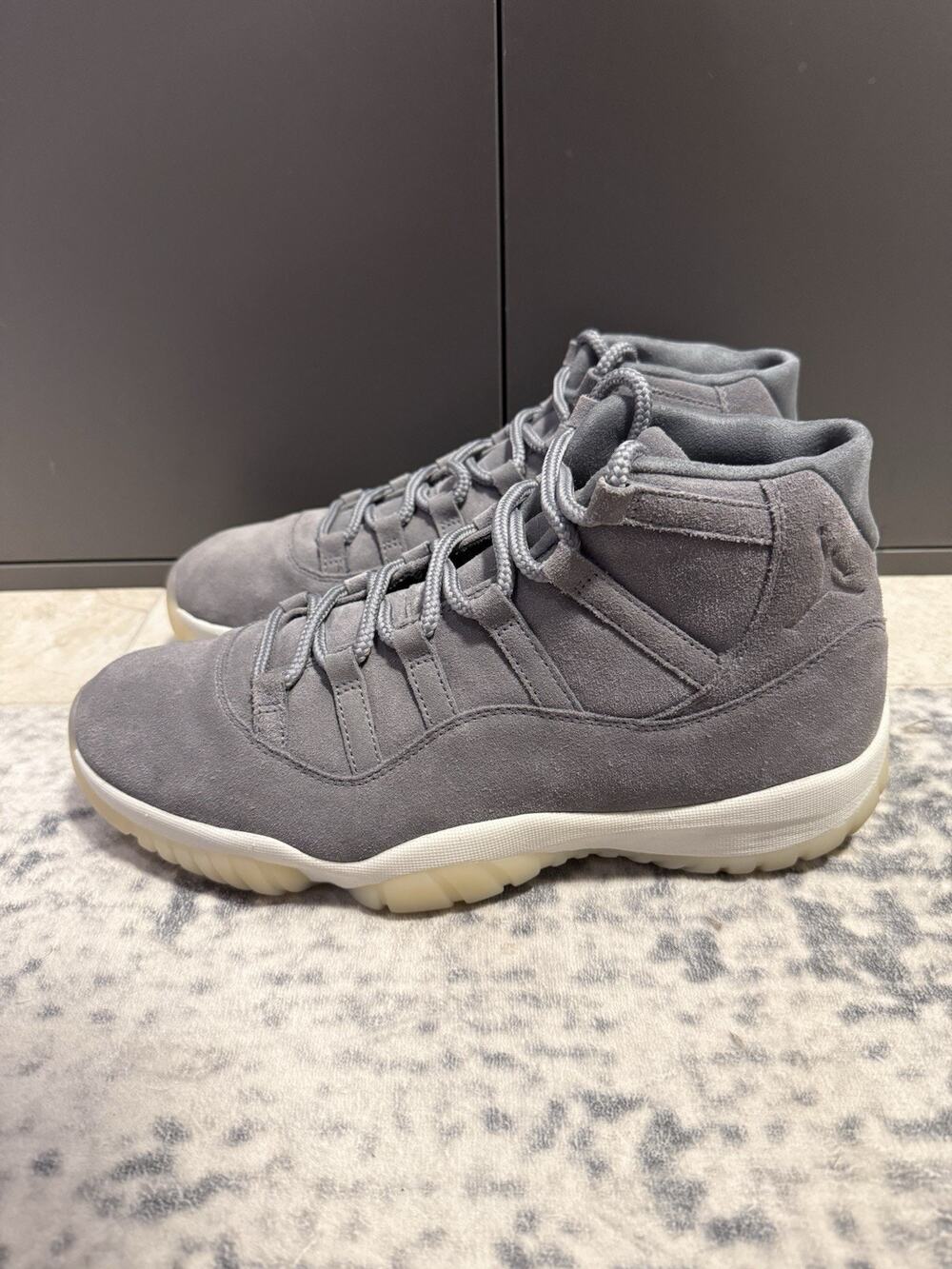 Air Jordan 11 Retro Premium Grey Suede Size 13 914433-003 2016